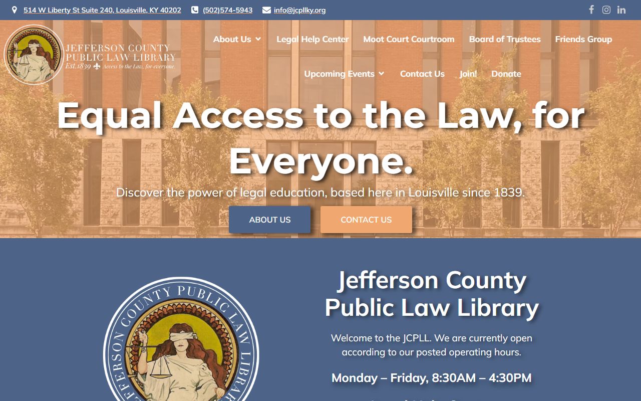 Jefferson County Bankruptcy Records legal resources at Louisville Public Law Library