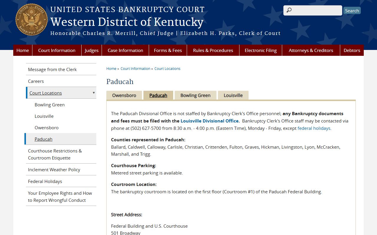 Paducah Bankruptcy Records