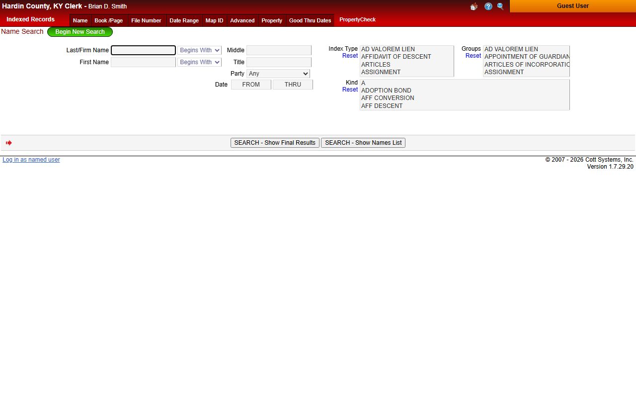 Hardin County Bankruptcy Records Clerk Office